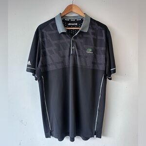 Adidas Climachill Black and Gray Polo Shirt